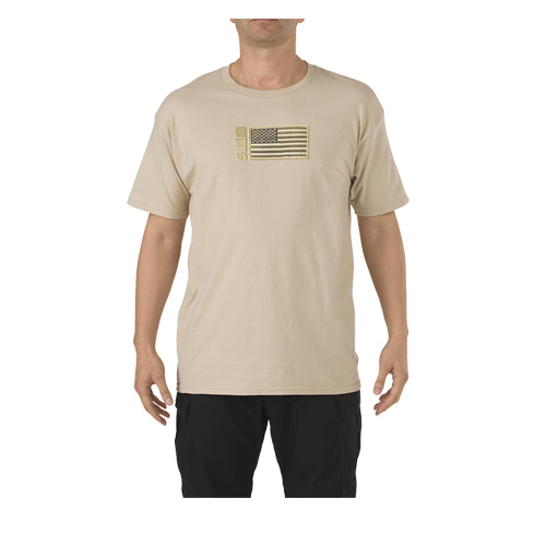 5.11 택티컬 엠브로이더드 플래그 로고 반팔 티셔츠 - Embroidered Flag T-Shirt (41006CR)